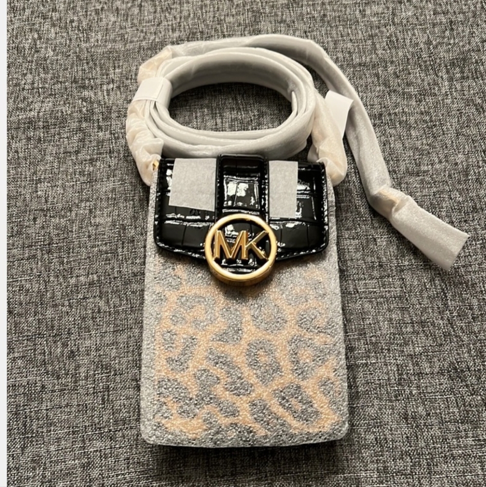 Michael Kors Carmen Small Calf Hair Crossbody Purse - Picture 4 of 15